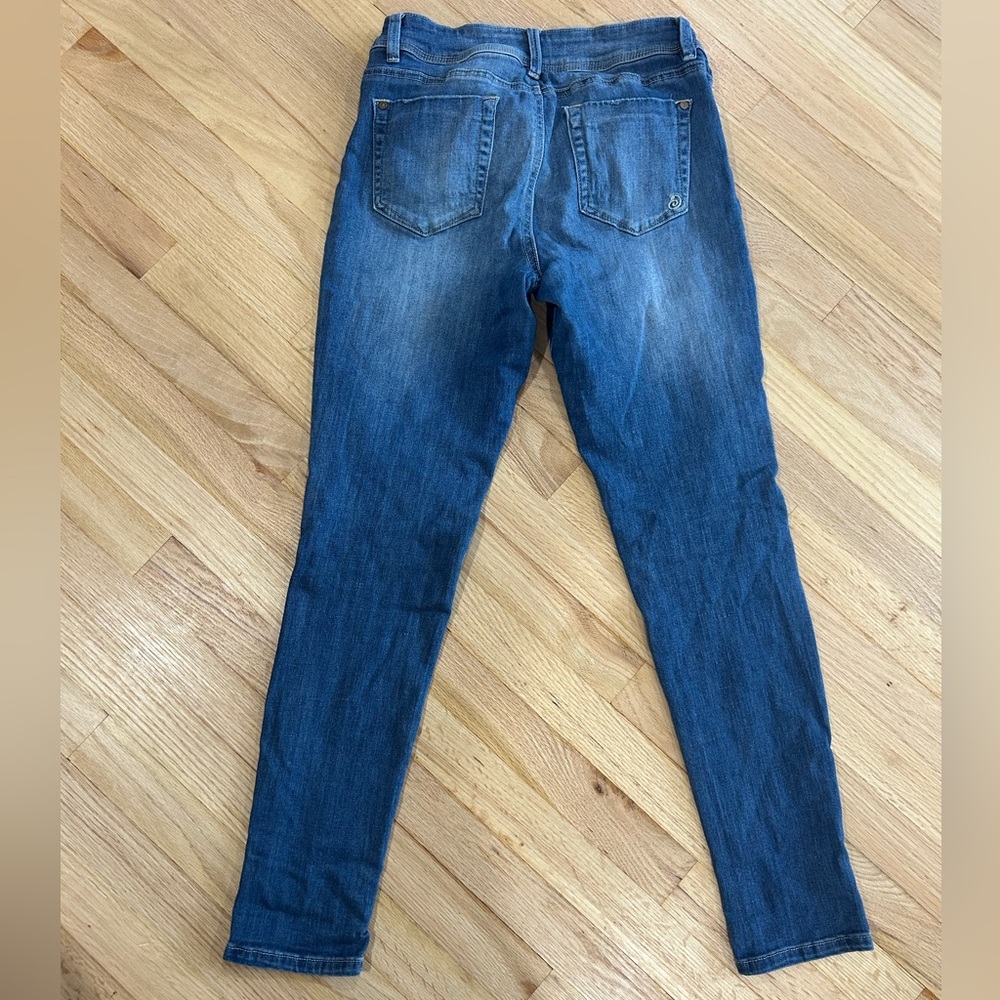 JP Penny’s Indigo Rein Distressed Blue Jeans size 12 - Picture 4 of 4